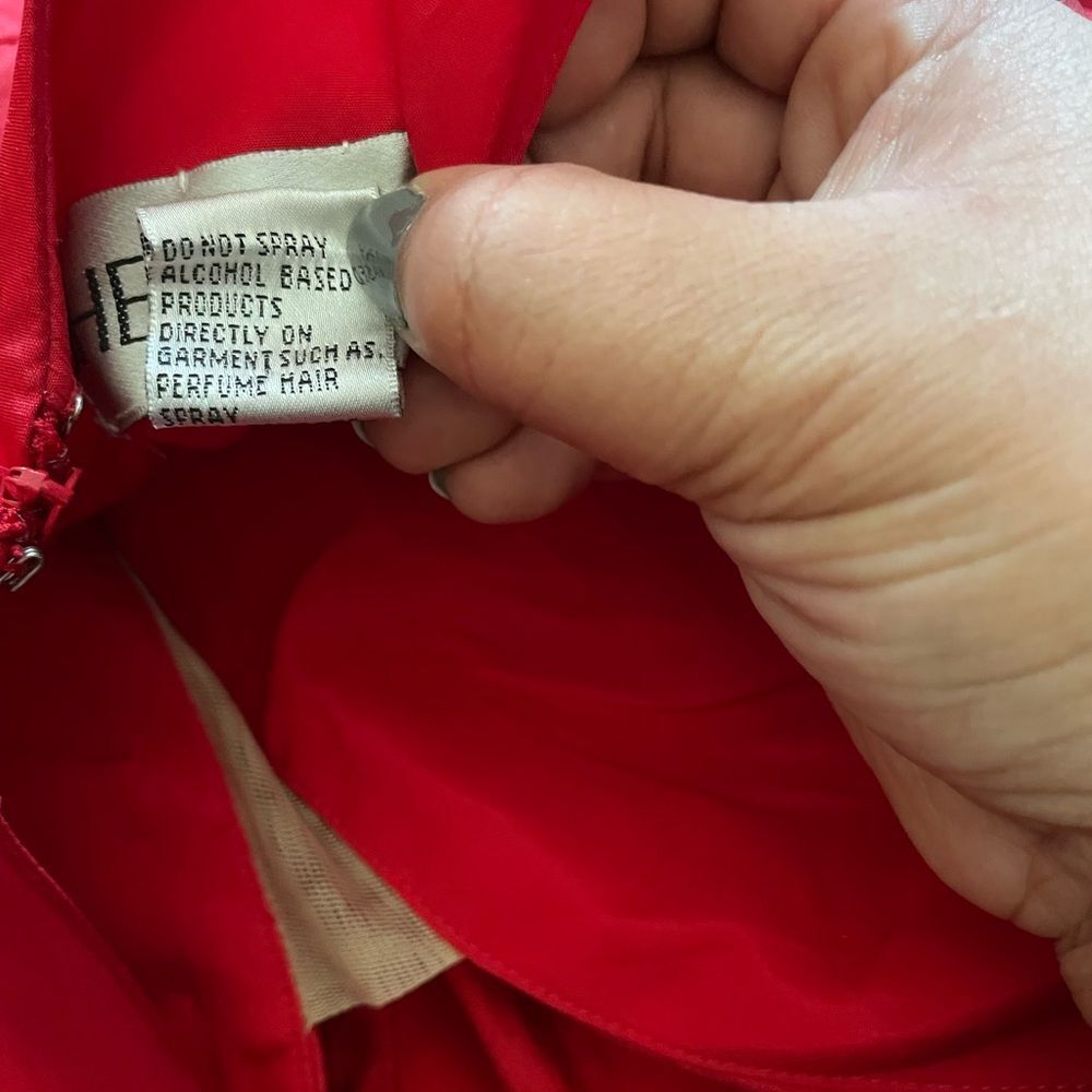 Sherri Hill Red Mini Cocktail Dress Women’s Sz 2 - Picture 9 of 12